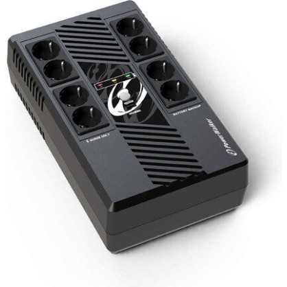 Powerwalker VI 800 MS UPS Line-Interactive 800VA 480W με 8 Schuko Πρίζες