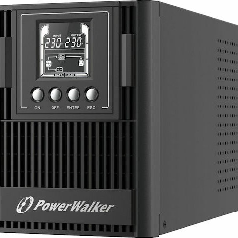 Powerwalker VFI 1000 AT UPS On-Line 1000VA 900W με 3 Schuko Πρίζες