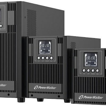 Powerwalker VFI 1000 AT UPS On-Line 1000VA 900W με 3 Schuko Πρίζες