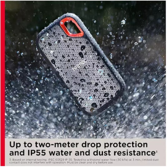 Sandisk Extreme SSD V2 USB 3.2 / USB-C 500GB 2.5