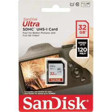 Sandisk Ultra SDHC 32GB Class 10 U1 UHS-I