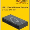 DeLock Θήκη για Σκληρό Δίσκο M.2 PCI Express με σύνδεση USB3.2