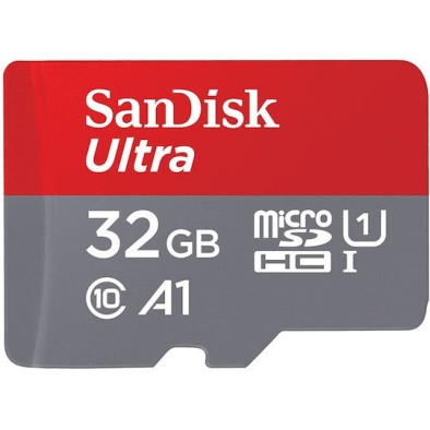 Sandisk Ultra microSDHC 32GB Class 10 U1 A1 UHS-I με αντάπτορα