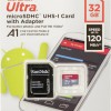 Sandisk Ultra microSDHC 32GB Class 10 U1 A1 UHS-I με αντάπτορα