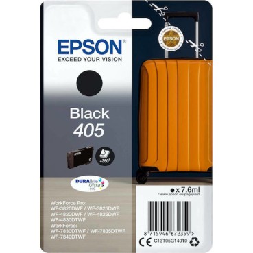 Epson 405 Γνήσιο Μελάνι Εκτυπωτή InkJet Μαύρο (C13T05G14010)