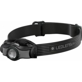 LedLenser Φακός Κεφαλής LED IPX4 με Μέγιστη Φωτεινότητα 200lm MH3 Gray