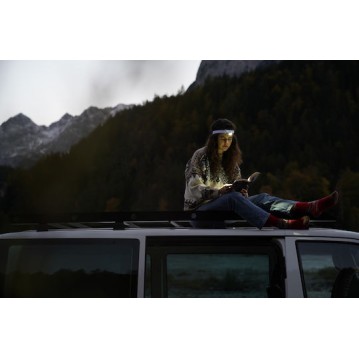 LedLenser Φακός Κεφαλής LED IPX4 με Μέγιστη Φωτεινότητα 200lm MH3 Gray