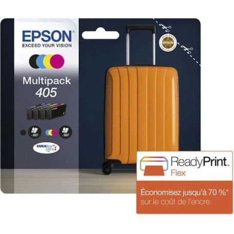 Epson 405 Γνήσιο Πακέτο 4 Μελανιών Εκτυπωτή InkJet Κίτρινο / Κυανό / Ματζέντα / Μαύρο (C13T05G64010)