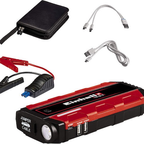 Einhell CE-JS 8 Φορητός Εκκινητής Μπαταρίας Αυτοκινήτου 7500mAh με Power Bank / Φακό / USB 12V