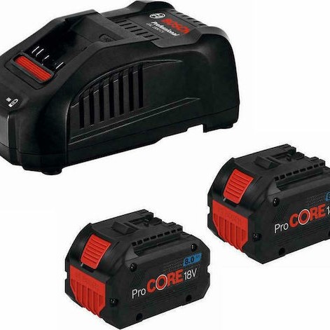 Bosch Σετ 2 Μπαταριών Εργαλείου Λιθίου 18V Χωρητικότητας 5.5Ah με Φορτιστή ProCORE