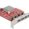 DeLock Κάρτα PCIe σε 4 θύρες USB 3.2