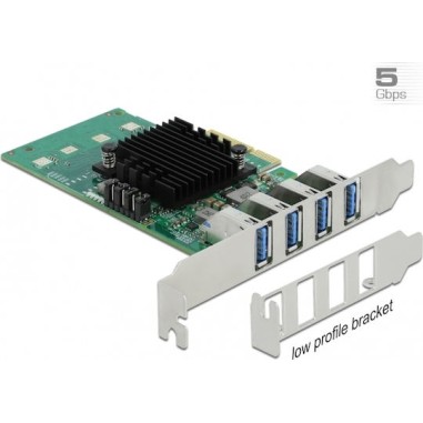 DeLock Κάρτα PCIe σε 4 θύρες USB 3.0