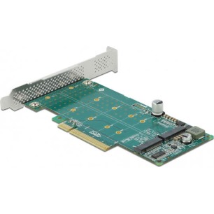 DeLock Κάρτα PCI σε θύρες M.2 PCI Express x8 Card to 2 x internal NVMe M.2 Key M - Bifurcation