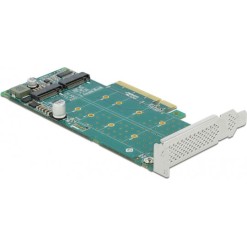 DeLock Κάρτα PCI σε θύρες M.2 PCI Express x8 Card to 2 x internal NVMe M.2 Key M - Bifurcation