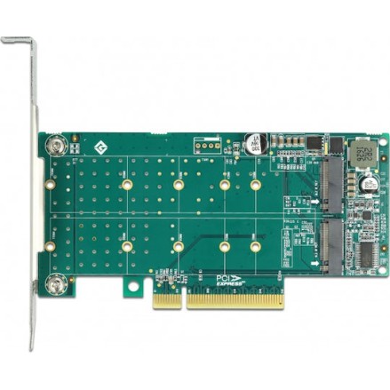 DeLock Κάρτα PCI σε θύρες M.2 PCI Express x8 Card to 2 x internal NVMe M.2 Key M - Bifurcation