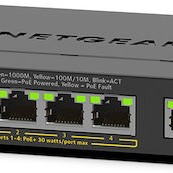 NetGear GS305EPP Unmanaged L2 PoE+ Switch με 5 Θύρες Gigabit (1Gbps) Ethernet