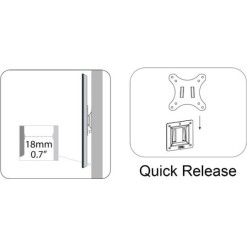 Digitus Επιτοίχια Βάση Οθόνης έως 27