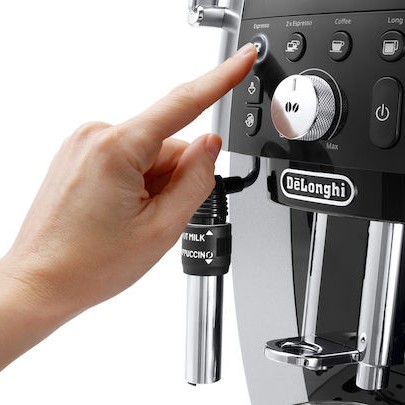 De'Longhi Magnifica S Smart Αυτόματη Μηχανή Espresso 1450W Πίεσης 15bar με Μύλο Άλεσης Ασημί