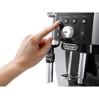 De'Longhi Magnifica S Smart Αυτόματη Μηχανή Espresso 1450W Πίεσης 15bar με Μύλο Άλεσης Ασημί