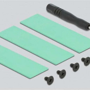 DeLock Heat Sink for M.2 SSD 2280 Μαύρο