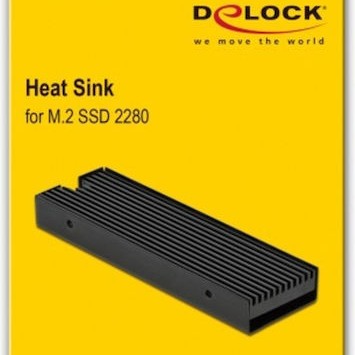 DeLock Heat Sink for M.2 SSD 2280 Μαύρο