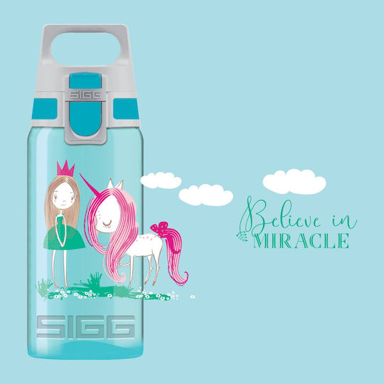 Sigg Viva One Παιδικό Παγούρι Μονόκερος Πλαστικό Non Spill Believe in Miracles 500ml