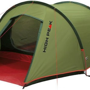 High Peak Kite 3 LW Σκηνή Camping Τούνελ Πράσινη 4 Εποχών για 3 Άτομα 340x180εκ. Green-Red