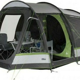 High Peak Meran 4 Χειμερινή Σκηνή Camping Τούνελ Γκρι για 4 Άτομα 440x240x170εκ.