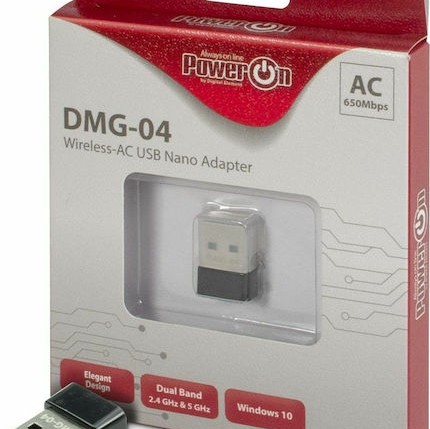 Inter-Tech DMG-04 Ασύρματος USB Αντάπτορας Δικτύου 650Mbps