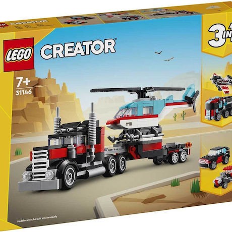Lego Creator Flatbed Truck With Helicopter για 7+ Ετών