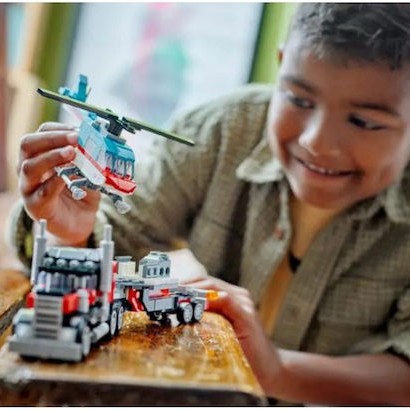 Lego Creator Flatbed Truck With Helicopter για 7+ Ετών