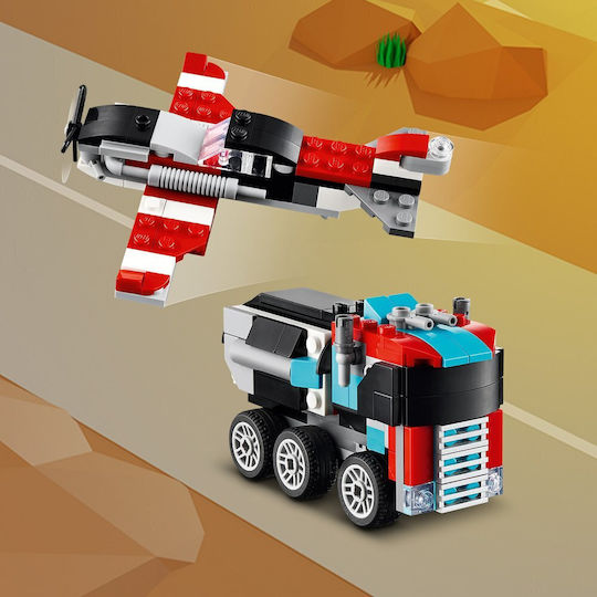 Lego Creator Flatbed Truck With Helicopter για 7+ Ετών