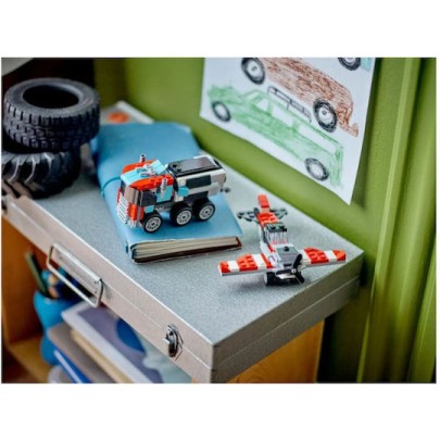 Lego Creator Flatbed Truck With Helicopter για 7+ Ετών