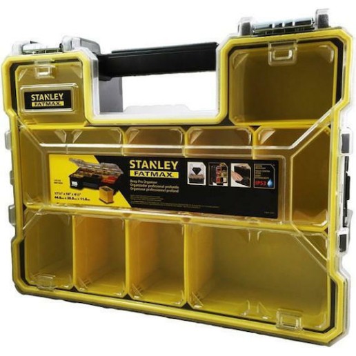Stanley FatMax Ταμπακιέρα Εργαλείων 10 Θέσεων με Αφαιρούμενα Κουτιά Κίτρινη 44.6x35x11εκ.