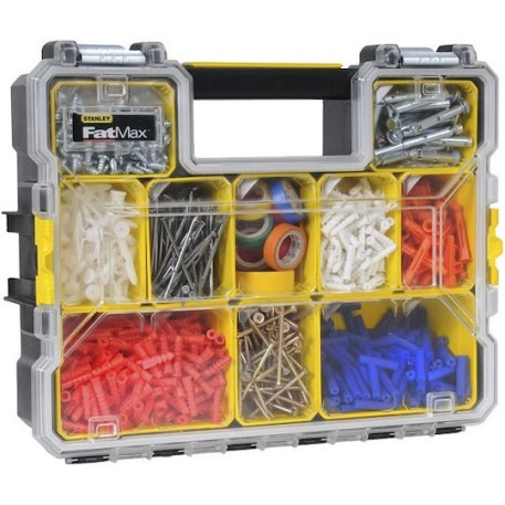 Stanley FatMax Ταμπακιέρα Εργαλείων 10 Θέσεων με Αφαιρούμενα Κουτιά Κίτρινη 44.6x35x11εκ.