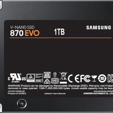 Samsung 870 Evo SSD 1TB 2.5'' SATA III
