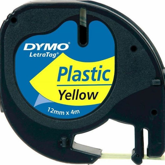 Dymo 91202 Ταινία Ετικετογράφου 4m x 12mm σε Κίτρινο Χρώμα