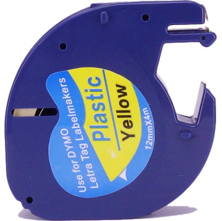 Dymo 91202 Ταινία Ετικετογράφου 4m x 12mm σε Κίτρινο Χρώμα
