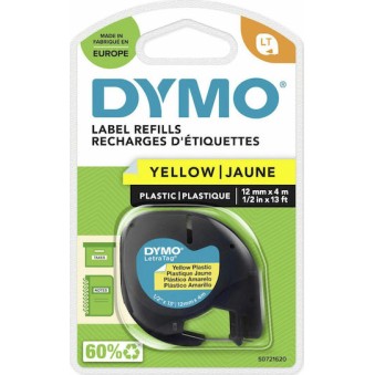 Dymo 91202 Ταινία Ετικετογράφου 4m x 12mm σε Κίτρινο Χρώμα