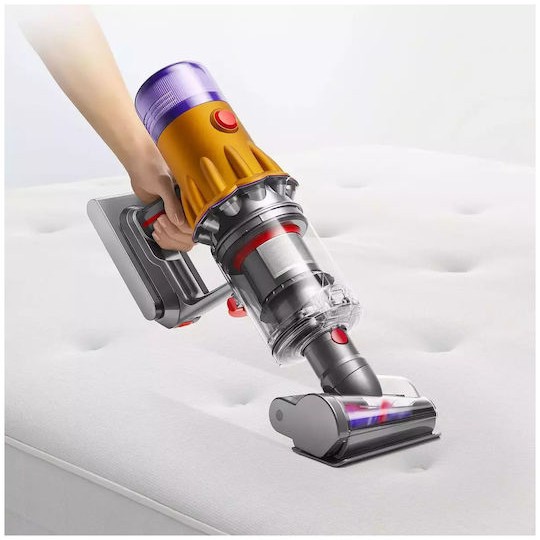 Dyson V12 Detect Slim Absolute (2023) Επαναφορτιζόμενη Σκούπα Stick 25.2V Yellow/Iron/Nickel