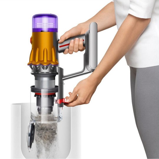 Dyson V12 Detect Slim Absolute (2023) Επαναφορτιζόμενη Σκούπα Stick 25.2V Yellow/Iron/Nickel