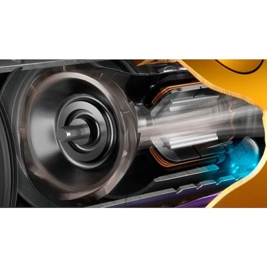 Dyson V12 Detect Slim Absolute (2023) Επαναφορτιζόμενη Σκούπα Stick 25.2V Yellow/Iron/Nickel