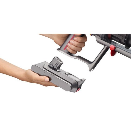 Dyson V12 Detect Slim Absolute (2023) Επαναφορτιζόμενη Σκούπα Stick 25.2V Yellow/Iron/Nickel