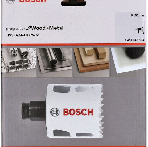 Bosch Ποτηροπρίονο με Διάμετρο 152mm για Ξύλο και Μέταλλο