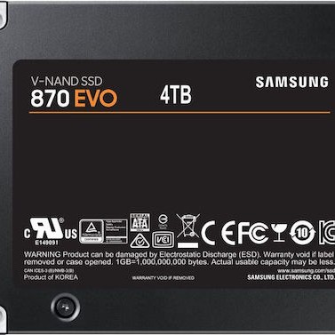 Samsung 870 Evo SSD 4TB 2.5'' SATA III