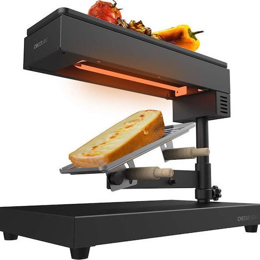 Cecotec Cheese 6000 Επιτραπέζια Ηλεκτρική Ψησταριά Raclette Λείας Πλάκας 600W με Ρυθμιζόμενο Θερμοστάτη