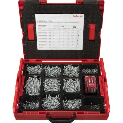 fischer Βίδα 102τμχ σε Κασετίνα