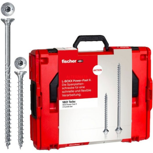 fischer Βίδα 102τμχ σε Κασετίνα