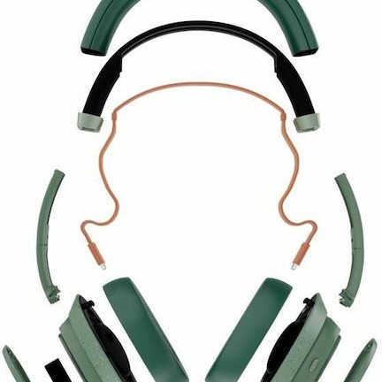 Fairphone S7194178 Ασύρματα / Ενσύρματα Over Ear Ακουστικά με 30 ώρες Λειτουργίας Πράσινα