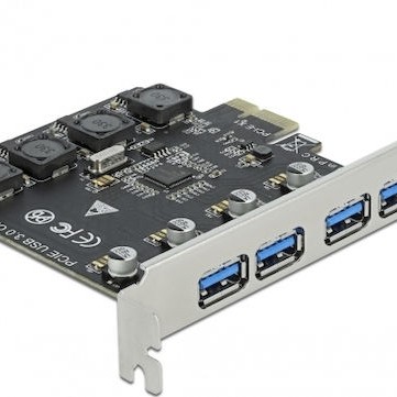 DeLock Κάρτα PCIe σε 4 θύρες USB 3.2